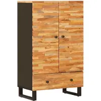 vidaXL Opberg Highboard Bruin 60 x 33 x 100 cm Massief Mango Hout