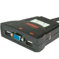 Roline KVM Switch 'Star' 2 PCs, VGA, USB, audio