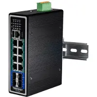 Trendnet 21.22.1193 TI-PG1284i Industrial Ethernet Switch 10 / 100 / 1000 MBit/s PoE-functie