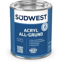 Sudwest Acryl Allgrund U51 - Ral 9005 Zwart - 0,75L