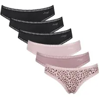Sloggi Slip oudroze / zwart