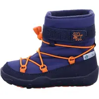 Affenzahn Olifant kinderlaarzen, jongens, veterschoenen, barefoot schoenen, blauw, schoenmaat: 23 EU