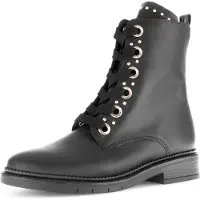 Gabor Veterboots zwart Leer Maat 41
