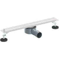 vidaXL 360° Doucheafvoer Met Slim Model Zilver 50 cm