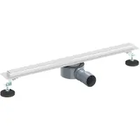 vidaXL 360° Doucheafvoer Met Slim Model zilver 60 cm