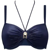 Marlies Dekkers Jet Set Majestic Blue Plunge Balcony Bikini Top Size: 75D | Bikinis Outlet | Dames | Blauw