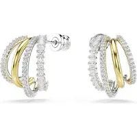 Swarovski Oorbellen 'Hyperbola' goud / zilver / transparant