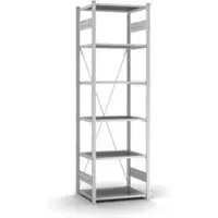 Hofe Insteekstelling Orion Plus - basissectie - L 750 x D 500 x H 2500 mm - 6 legborden - draagvermogen per legbord 125 kg - verzinkt