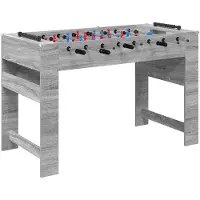 vidaXL Tafelvoetbal Grijze Sonoma 125 x 60,5 x 80 cm Bewerkt hout