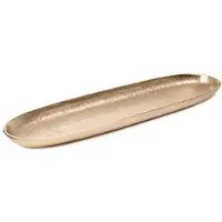 Homla - Decoratieve Tray - GIRONA - Oblong Gold - 39x12x3 cm