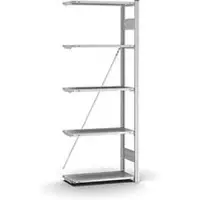 Hofe Insteekstelling Orion Plus - aanbouw sectie- L 750 x D 300 x H 2000 mm - 5 legborden - draagvermogen per legbord 125 kg - verzinkt