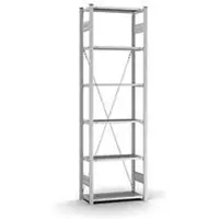 Hofe Insteekstelling Orion Plus - basissectie - L 750 x D 300 x H 2500 mm - 6 legborden - draagvermogen per legbord 125 kg - verzinkt