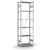 Hofe Insteekstelling Orion Plus - basissectie - L 750 x D 400 x H 2500 mm - 6 legborden - draagvermogen per legbord 125 kg - verzinkt