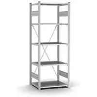 Hofe Insteekstelling Orion Plus - basissectie - L 750 x D 500 x H 2000 mm - 5 legborden - draagvermogen per legbord 125 kg- verzinkt
