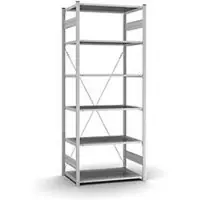 Hofe Insteekstelling Orion Plus - basissectie - L 1000 x D 600 x H 2500 mm - 6 legborden - draagvermogen per legbord 125 kg - verzinkt