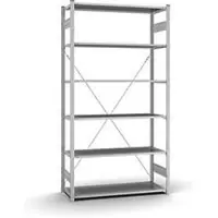 Hofe Insteekstelling Orion Plus - basissectie - L 1300 x D 500 x H 2500 mm - 6 legborden - draagvermogen per legbord 100 kg - verzinkt