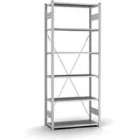 Hofe Insteekstelling Orion Plus - basissectie - L 1000 x D 400 x H 2500 mm - 6 legborden - draagvermogen per legbord 125 kg - verzinkt