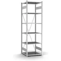Hofe Insteekstelling Orion Plus - basissectie - L 750 x D 600 x H 2500 mm - 6 legborden - draagvermogen per legbord 125 kg - verzinkt