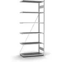 Hofe Insteekstelling Orion Plus - aanbouwsectie- L 1000 x D 500 x H 2500 mm - 6 legborden - draagvermogen per legbord 125 kg - verzinkt