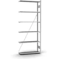 Hofe Insteekstelling Orion Plus - aanbouwsectie- L 1000 x D 300 x H 2500 mm - 6 legborden - draagvermogen per legbord 125 kg - verzinkt