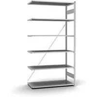Hofe Insteekstelling Orion Plus - aanbouwsectie- L 1300 x D 600 x H 2500 mm - 6 legborden - draagvermogen per legbord 110 kg - verzinkt