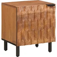 vidaXL - Nachtkastje - 2 - st - Bruin - 40 - x - 33 - x - 46 - cm - Massief - Mango - Hout