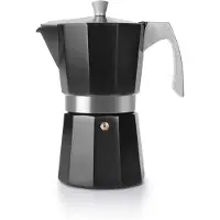 Ibili Express Evva koffiemachine, Italiaans model, 6 kopjes, zilverkleurig. Kleur: zilver. Eén maat
