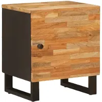 vidaXL Nachtkastje 2 pcs Bruin 40 x 33 x 46 cm Massief Mango Hout