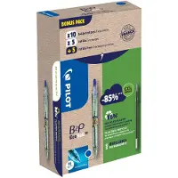 Pilot Pen B2P Ecoball Balpen Blauw 0.4 mm Medium Kegelvormig Navulbaar Recycled 20 Stuks