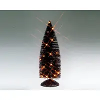 Lemax Black Bristle Tree With Orange Lights 11x11x28 cm Halloween