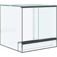 vidaXL Terrarium met opslag Transparant 30 x 30 x 30 cm Glas