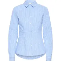 Ichi Blouse 'IHDIMA' blauw / grijs / lichtgrijs