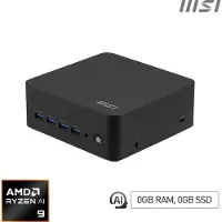 MSI Cubi Z AI 8M 004BEU - Barebone - Mini-pc - 1 x Ryzen 9 8945HS / 4 GHz - RAM 0 GB - Radeon 780M - 1GbE, 2.5GbE, Wi-Fi 6E, Bluetooth 5.3 - WLAN: 802.11a/b/g/n/ac/ax (Wi-Fi 6E)