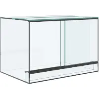 vidaXL Terrarium met opslag Transparant 60 x 40 x 40 cm Glas