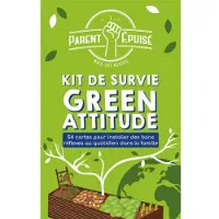 Asmodee Jeu d’ambiance Parent Epuisé Kit de Survie Green attitude