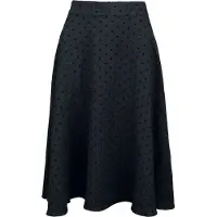 Banned Retro - Rockabilly Midirok - Annie Rose Spot Skirt - XS tot 4XL - voor Vrouwen - zwart - Maat S