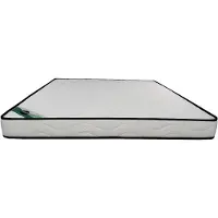 Vente-unique Matras 140 x 190 cm van schuim en tijk van bamboe, dikte 15 cm - KANANI van NATUREA L 190 cm x H 15 cm x D 140 cm