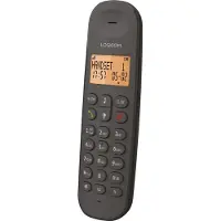 Logicom Iloa 155T - Snoerloze telefoon - antwoordsysteem met nummerherkenning - DECT\GAP - 3-weg geschikt voor oproepen - zwart
