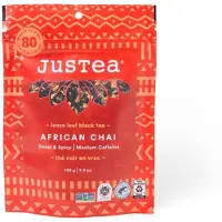 JusTea African Chai – Navulverpakking African Chai losse thee 100g | Lang Houdbaar | Ideaal voor thuisvoorraad of noodpakket