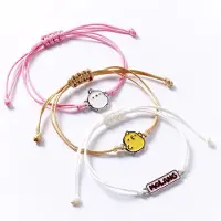 Molang - Anime Armband Set - & Piu Piu Freundschaftsarmband - meerkleurig - Maat Standard
