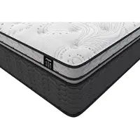 Vente-unique Set 140 x 190 cm bedbodem met opbergruimte wit + hybride matras met pocketveren en ingebouwde tophybride matras dikte 30 cm - GAMIANI van YSMÉE