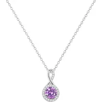 Rafaela Donata Ketting lila / zilver / transparant