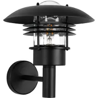 Ks Verlichting buitenlamp - Riga wandlamp - zwart - E27 - Weerbestendig