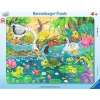 Ravensburger , Zomer aan de vijver, 30 stukjes, Prentenboek, vanaf 4 jaar