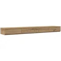 vidaXL Bedlades Artisan Eiken 200 x 36,5 x 16,5 cm Bewerkt hout