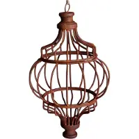 Home Sweet Home Ornament decoratief roest bruin hang draadbal 24 cm | 121844 | | Stoer & Sober Woonstijl