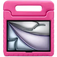 XCCESS Tablethoes geschikt voor Apple iPad Pro 12.9 Inch (2022) Kinder Tablethoes met Handvat | Kids Guard - Roze