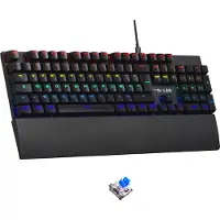 The G-Lab De G-Lab Keyz Carbon EX, kabel, USB, mechanische schakelaar, AZERTY-lay-out, LED-verlichting, zwart