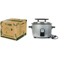 ROYAL SWISS Rijstkoker 4.2L – Grote Capaciteit – Warmhoudfunctie – Geschikt voor Horeca & Groot Gezin
