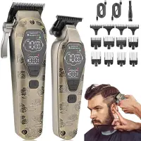 OKWISH Tondeuses – Elektrische Tondeuse Met Haartrimmer En Baardschneider, Langdurige Batterij 120 Minuten – Professionele Haarkliefset – ABS – Brons